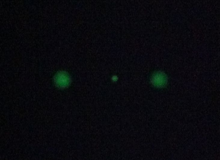 Rear night sights installed and glowing
