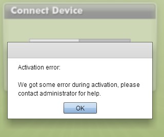 PeoplePower Activation Error
