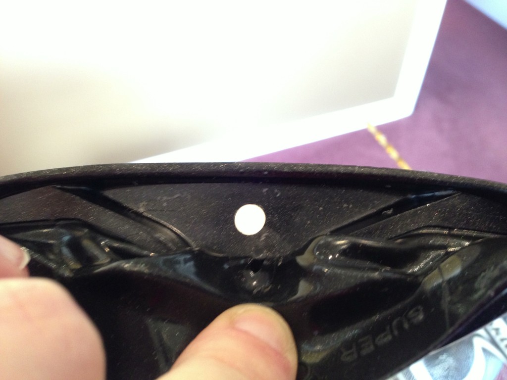 Centered hole placement in the back