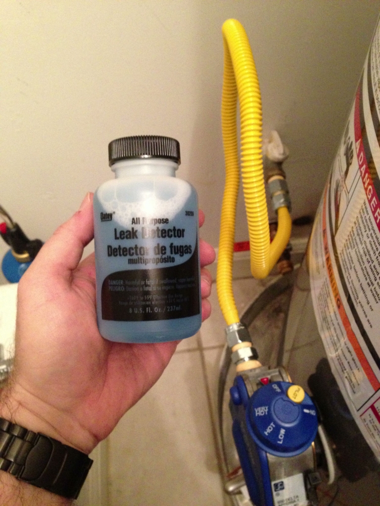 Gas line installed... and leak free!