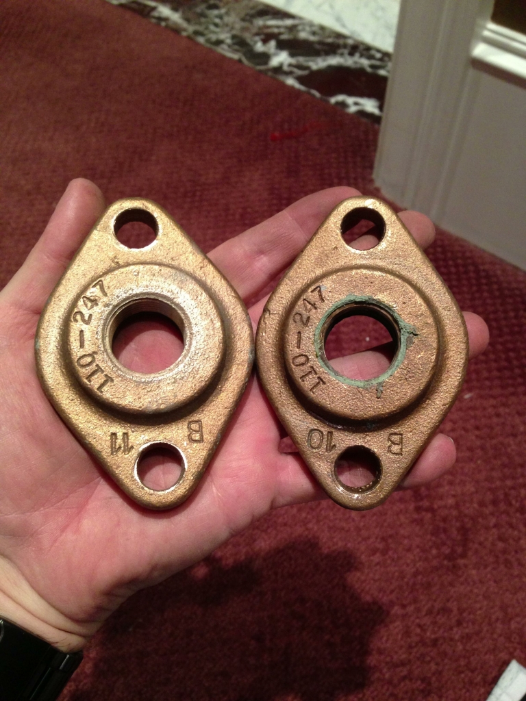 All the bronze hardware cleaned up nicely!