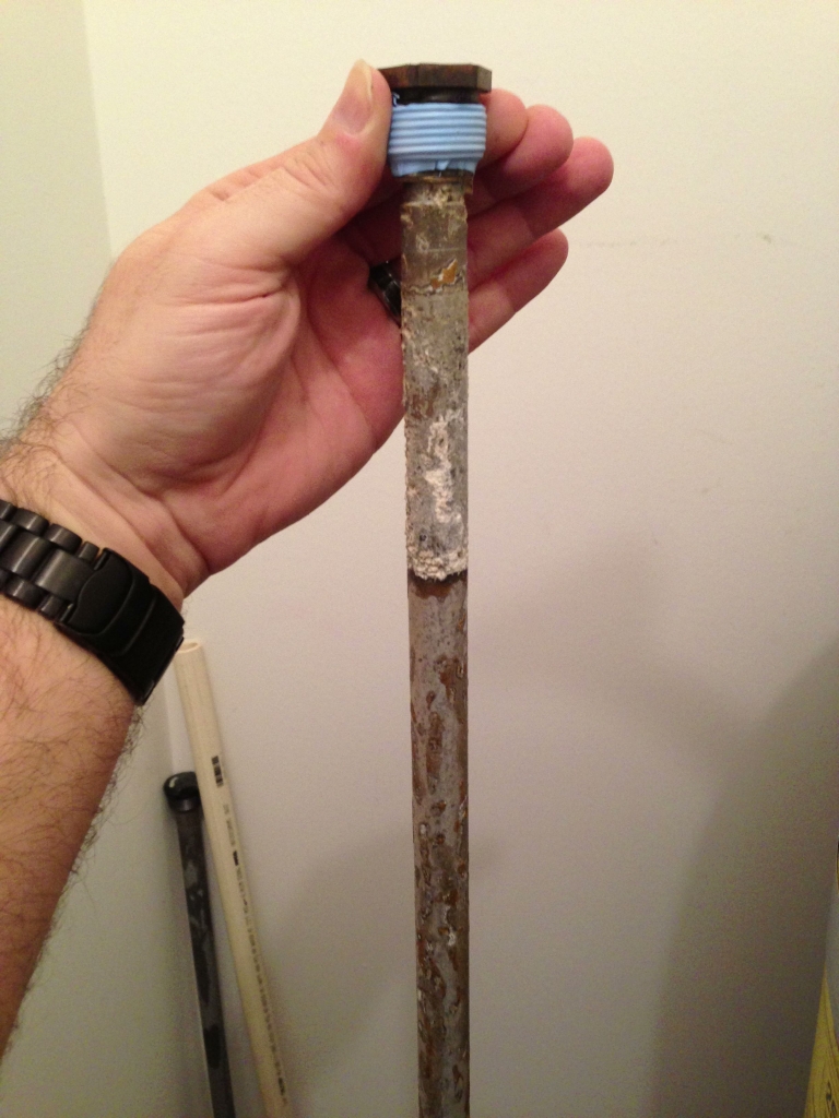 Slightly used anode ready for its new home