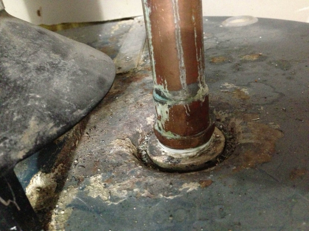 Corrosion on cold water side, too