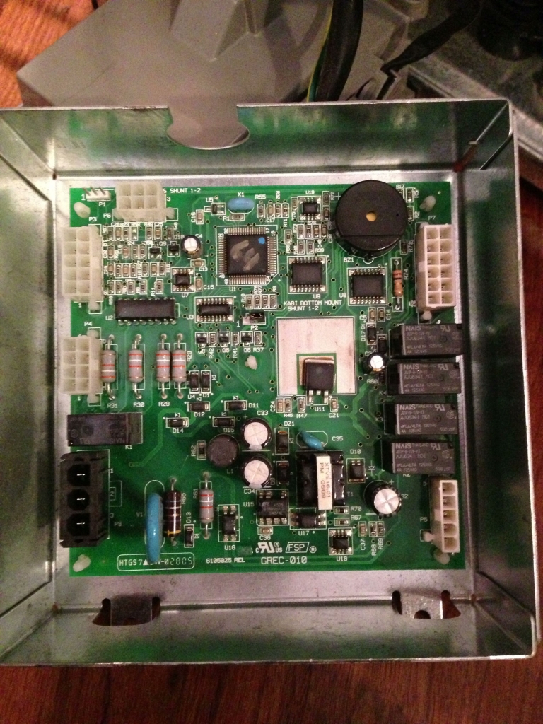 Control board with all connectors removed