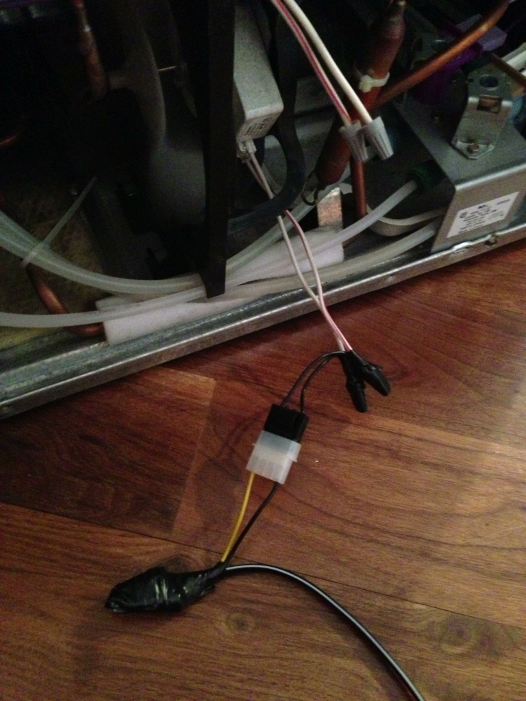 Home-made fan power cable