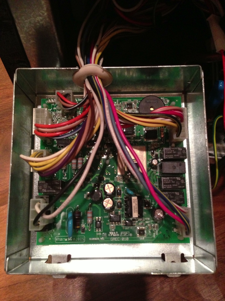 Repaired board back in place